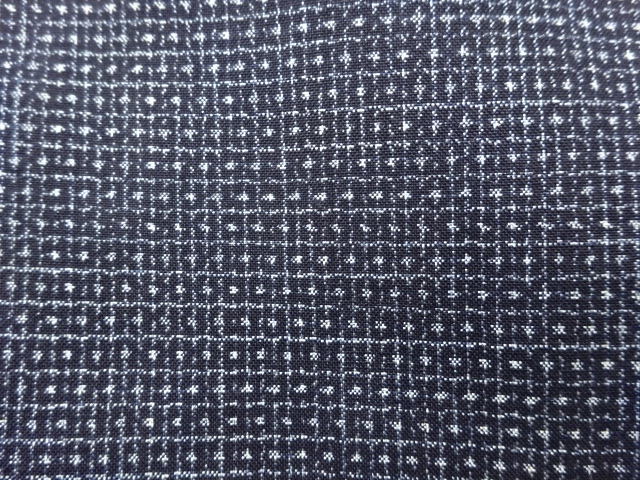 JAPANESE KIMONO / ANTIQUE MENS KIMONO / SILK / DOROZOME / OSHIMA TSUMUGI